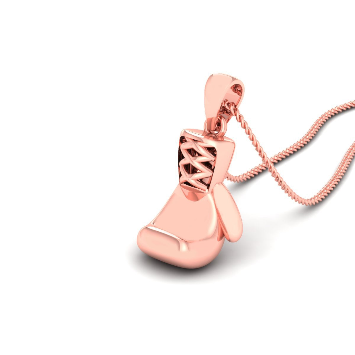 SILVER BOXING GLOVE PENDANT