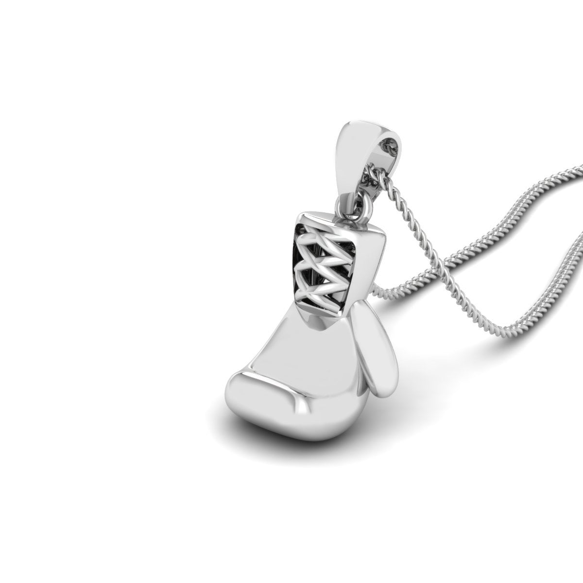 SILVER BOXING GLOVE PENDANT