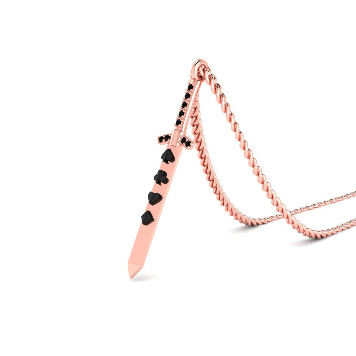 CARD SUITS SWORD PENDANT