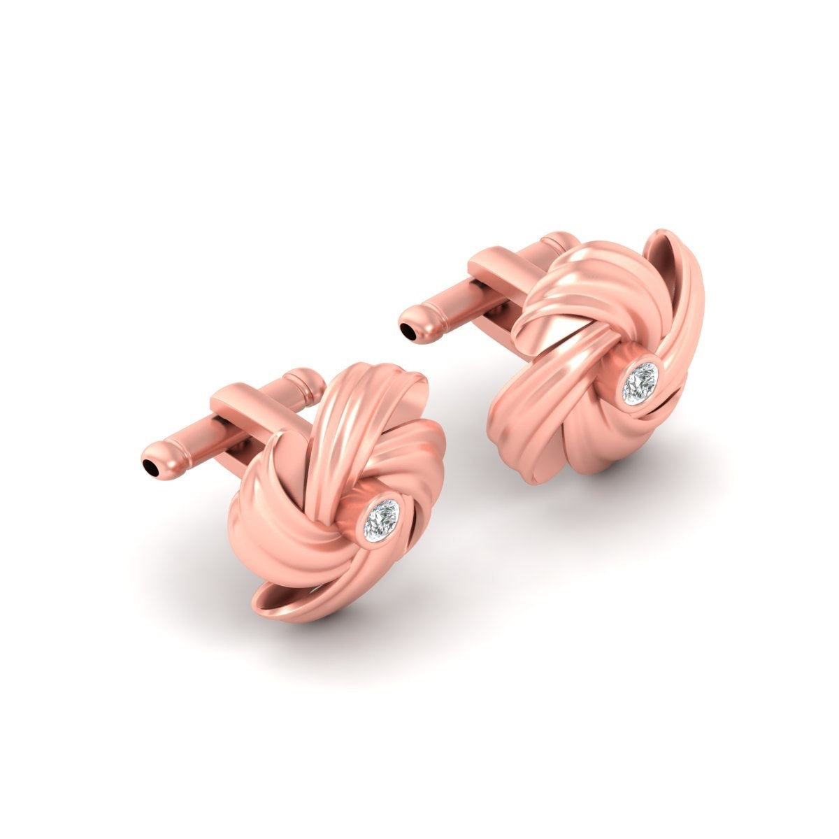 ROSE GOLD KNOT CUFFLINKS
