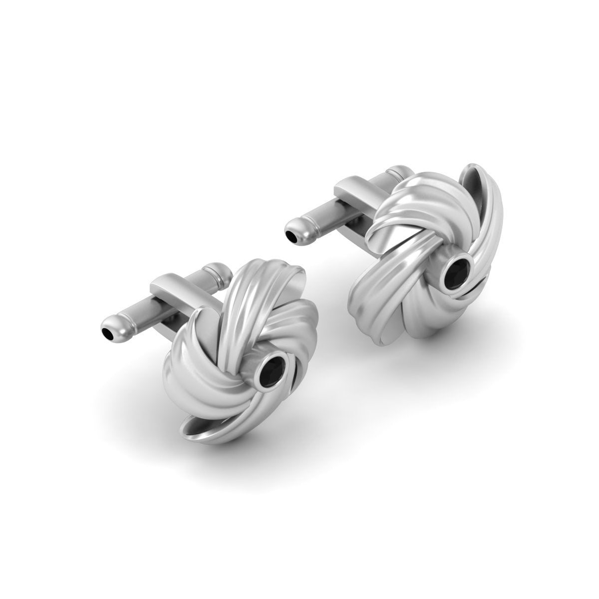 SILVER WEDDING SUIT CUFFLINKS