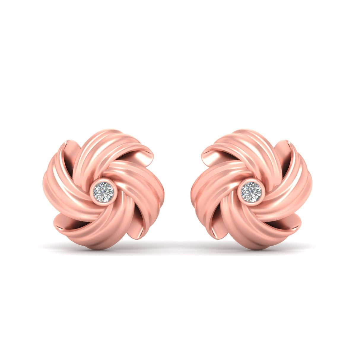 ROSE GOLD KNOT CUFFLINKS
