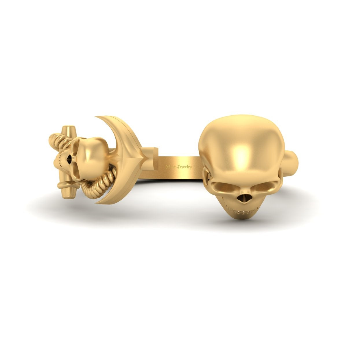 Anchor and Skull Engagement Ring