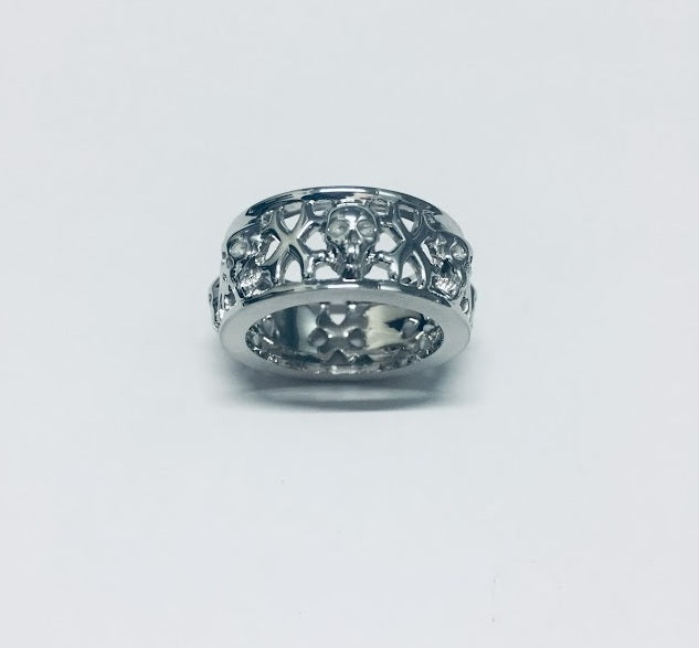 SKULL WEDDING BAND FOR MEN