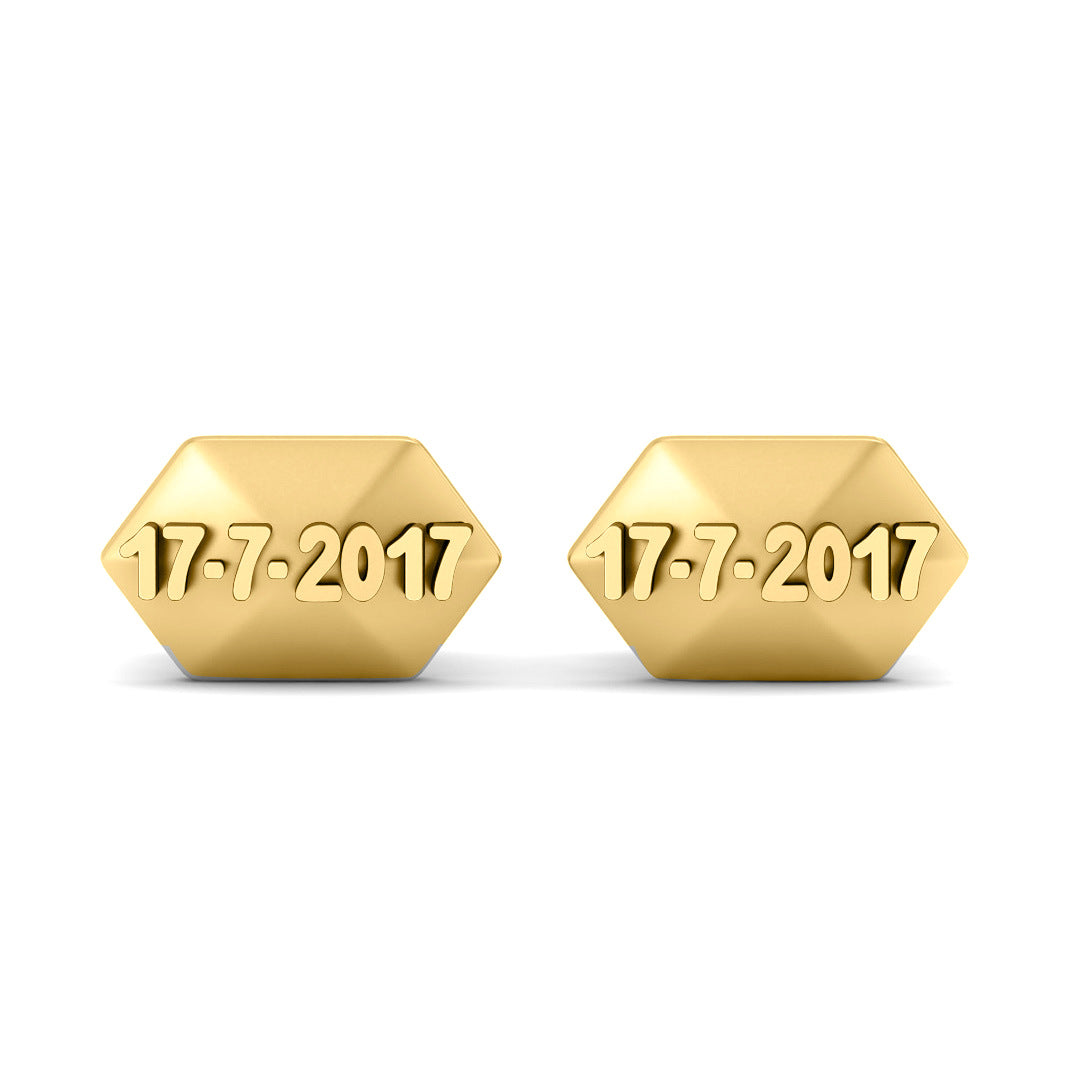 PERSONALIZED DATE CUFFLINKS