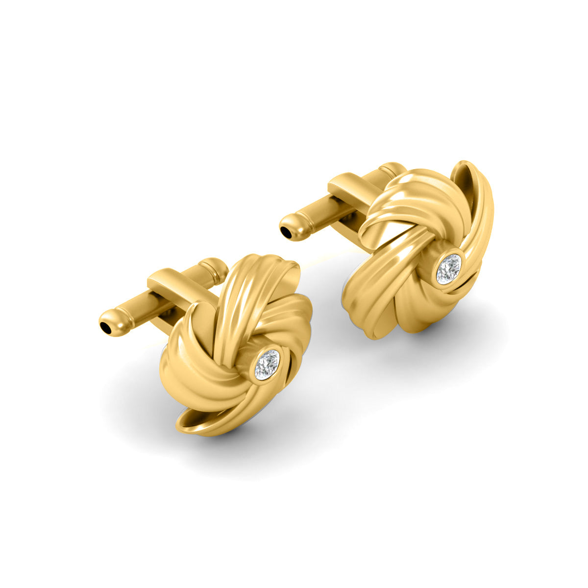 ROSE GOLD KNOT CUFFLINKS