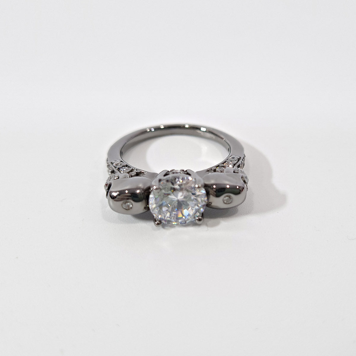 1.70TCW Diamond Skull Wedding Ring