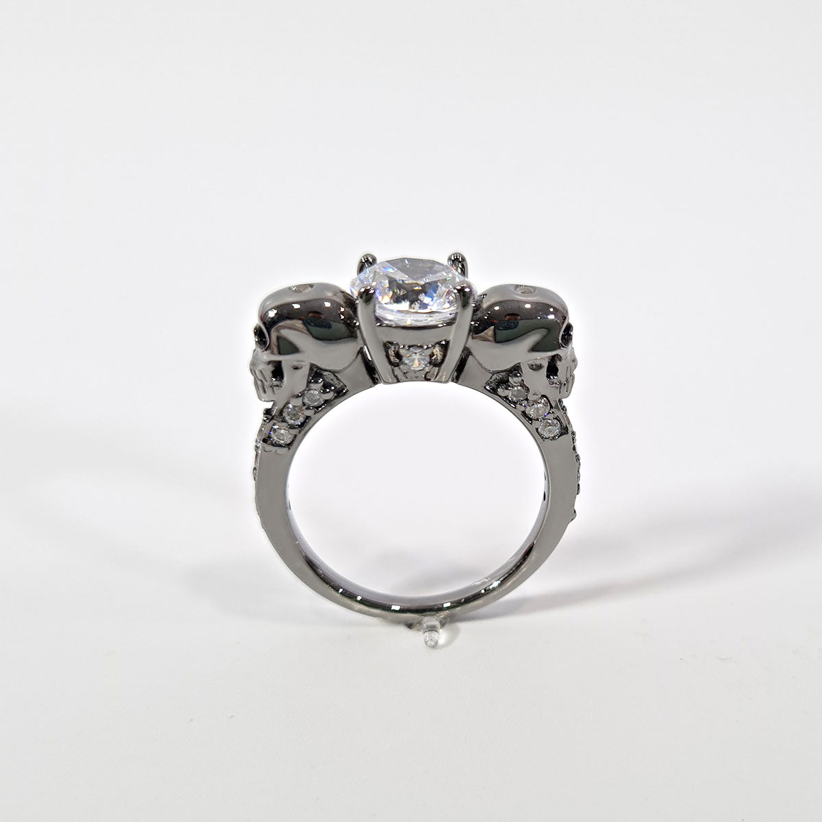 1.70TCW Diamond Skull Wedding Ring
