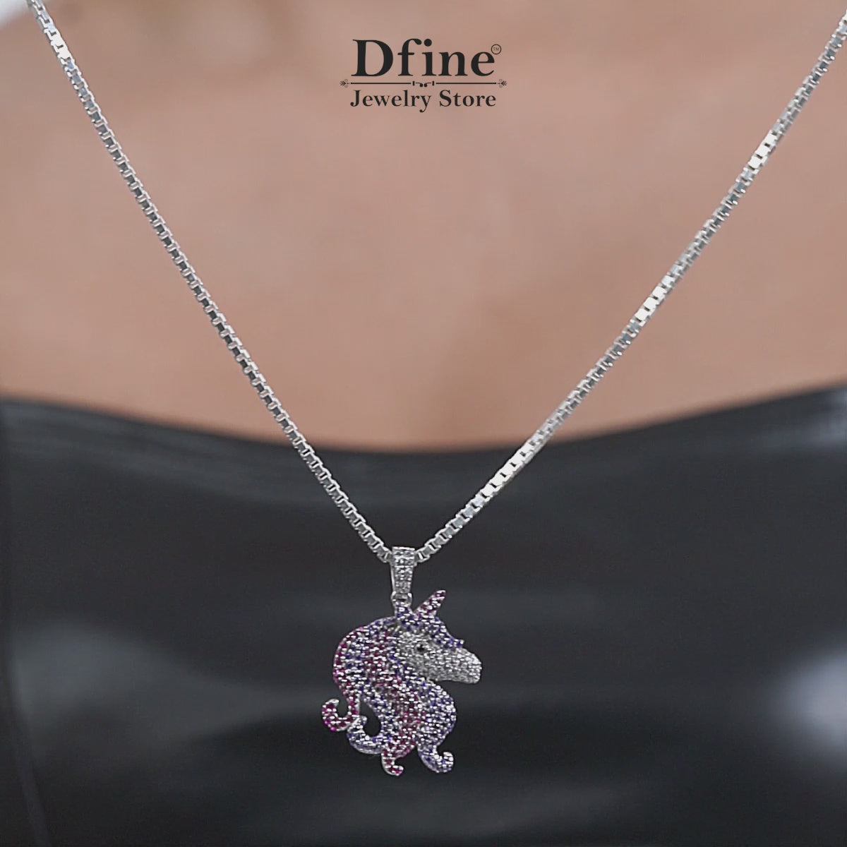 Unicorn Pendant Necklace for Teen Girls Fairytale Unicorn Jewelry