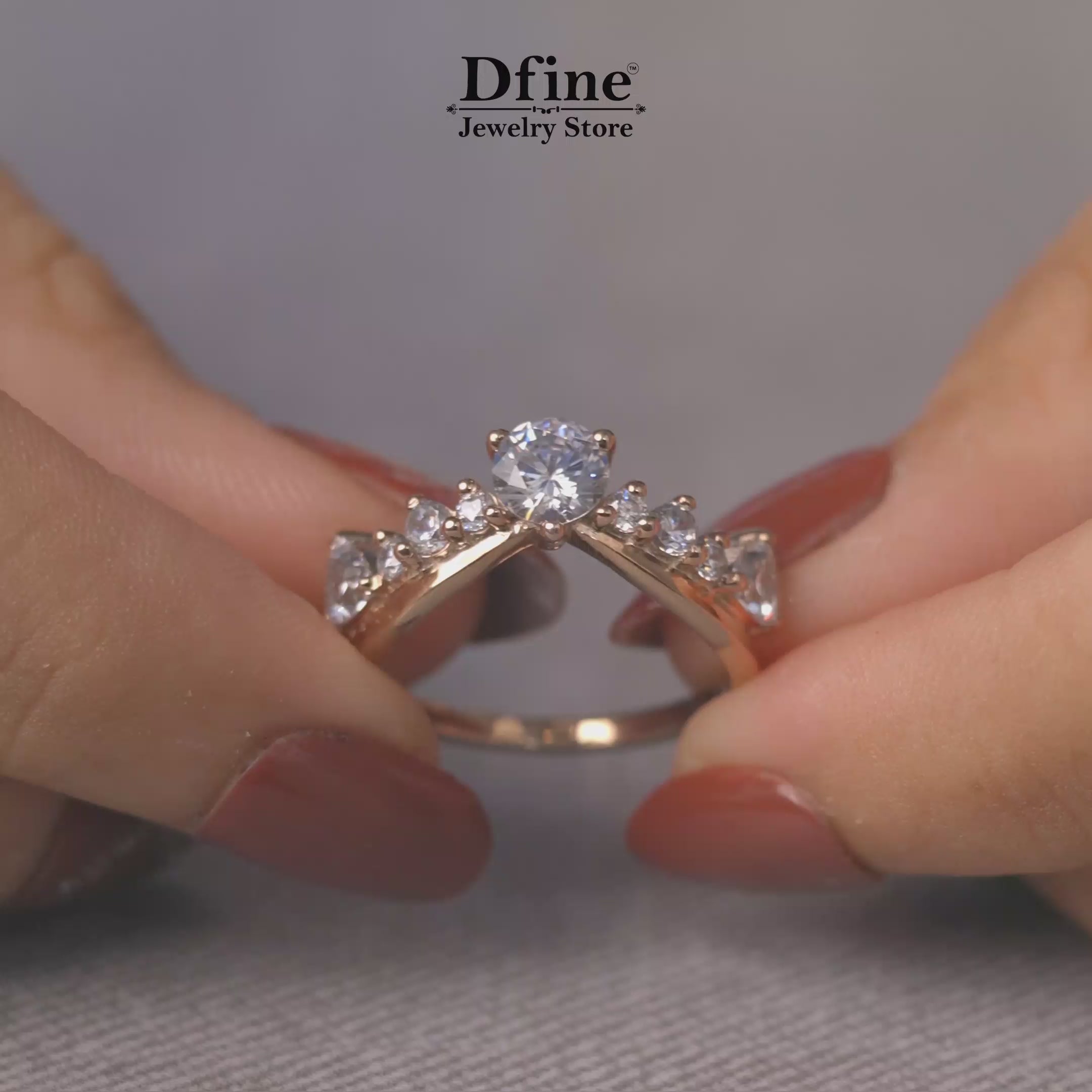 Diamond Enhancer Band Ring Curved Wedding Band Rose Gold