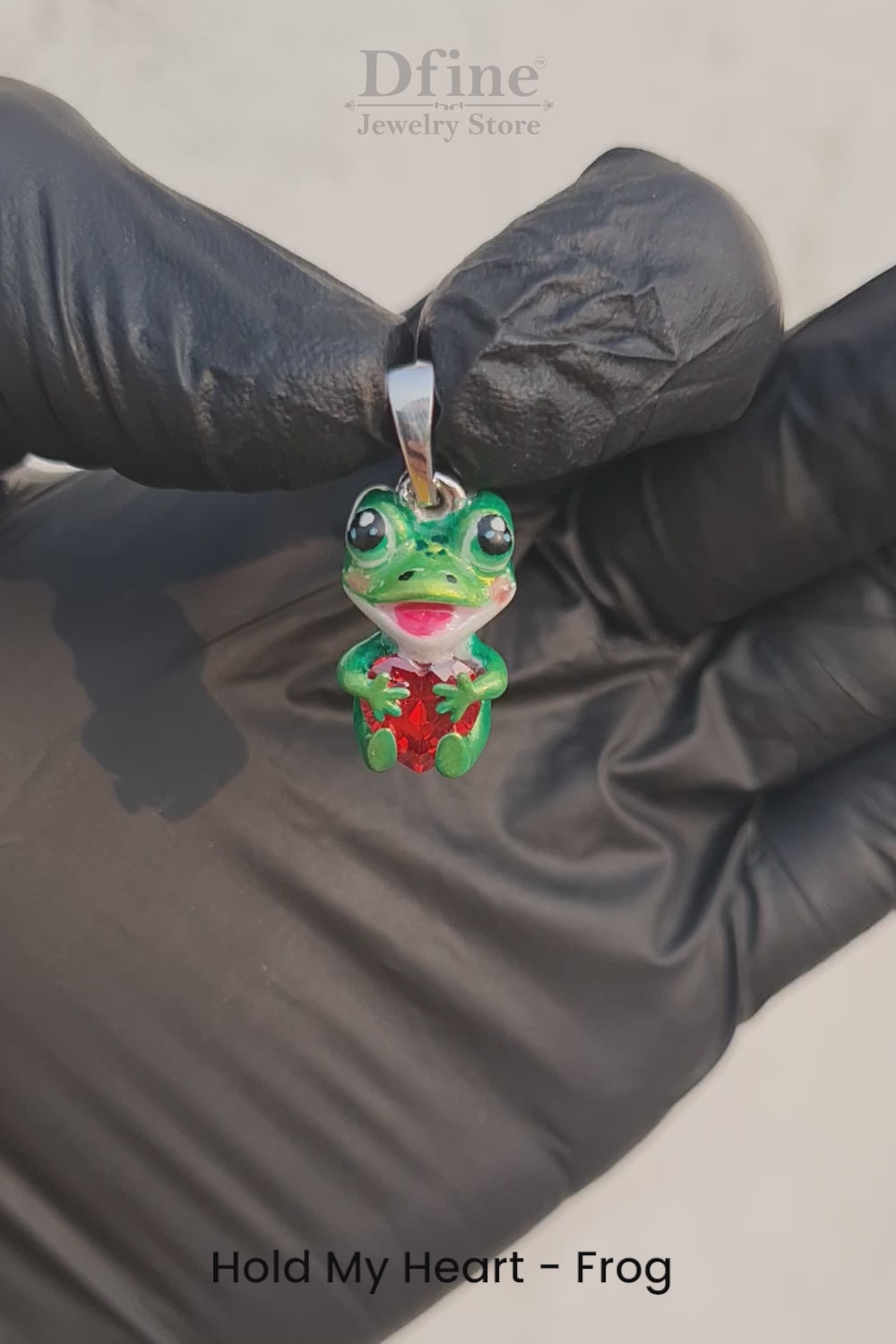 Kawaii Frog Pendant Necklace Toad Charm Playful Kids Jewelry