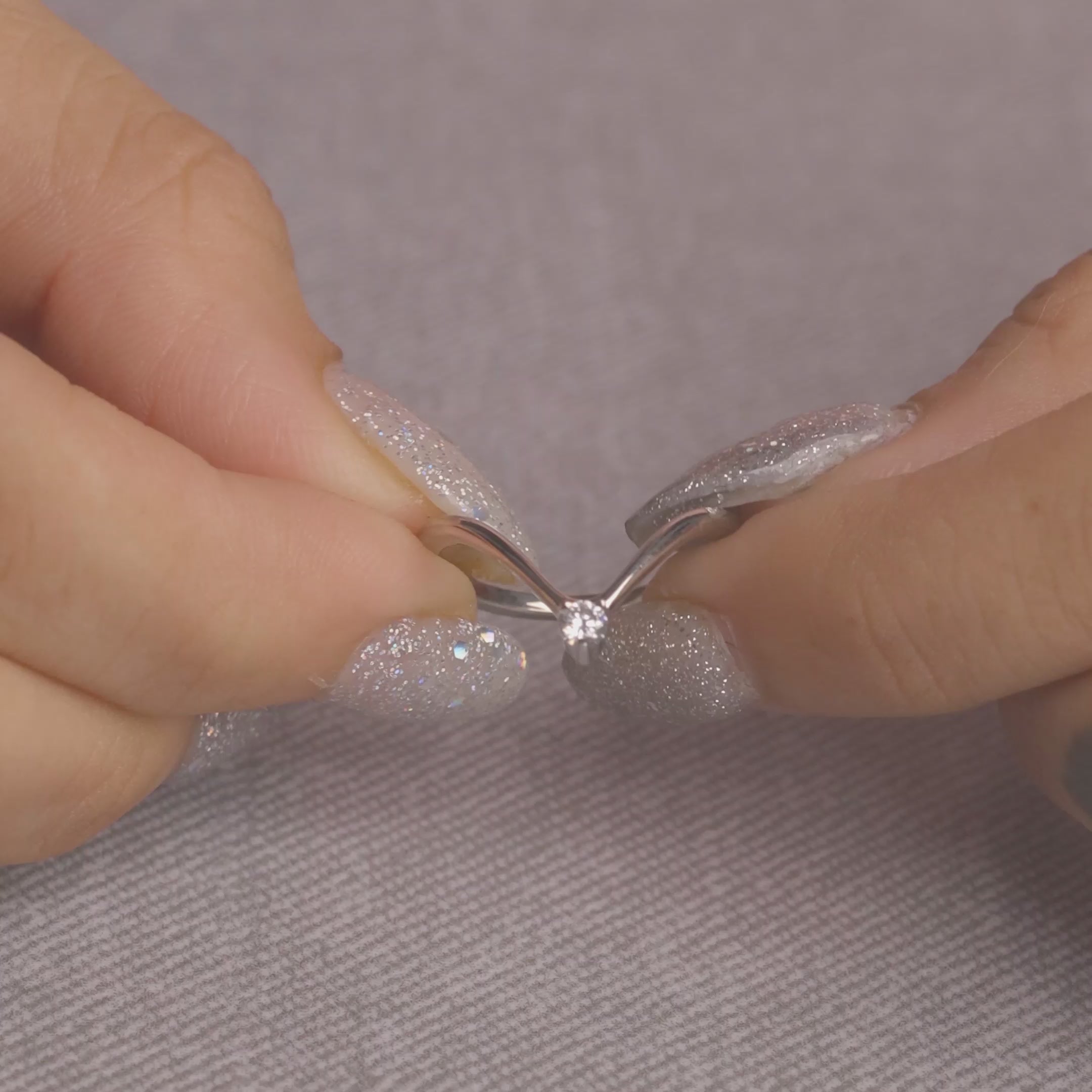 Deep Curved Wedding Band CZ Diamond Chevron Ring Enhancer