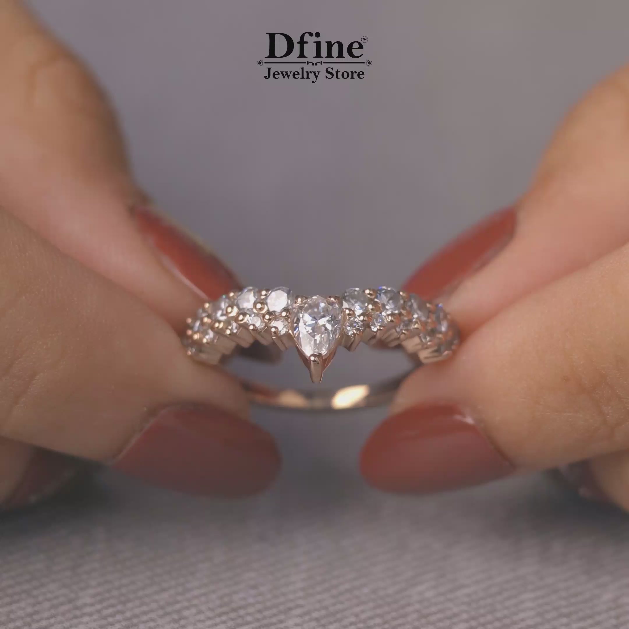 Moissanite Wedding Bands for Women Promise Anniversary Ring
