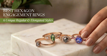 Best Hexagon Engagement Rings: 6 Unique Regular &amp; Elongated Styles