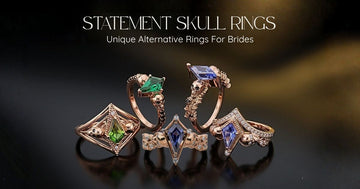 Statement Skull Rings: Unique Gothic Engagement Rings for Alternative Brides