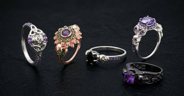 Amethyst Skull Rings: Gothic Purple Gemstone Jewelry That Stands Out