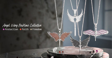 Iced Out Angel Wing Pendant Necklace Collection: Jewelry Inspired by Protection, Faith & Freedom