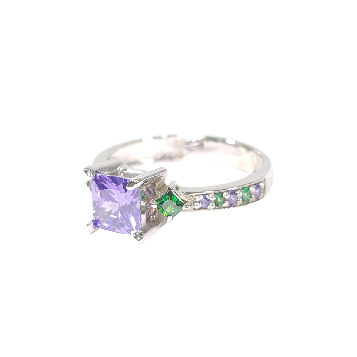 Princess Amethyst Engagement Ring