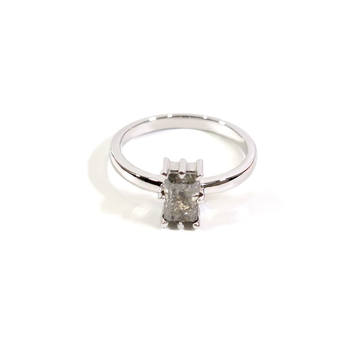 0.50CT Salt and Pepper Diamond Ring