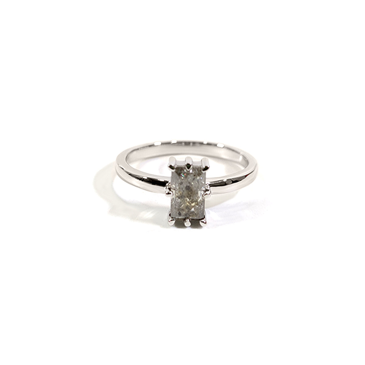 0.50CT Salt and Pepper Diamond Ring
