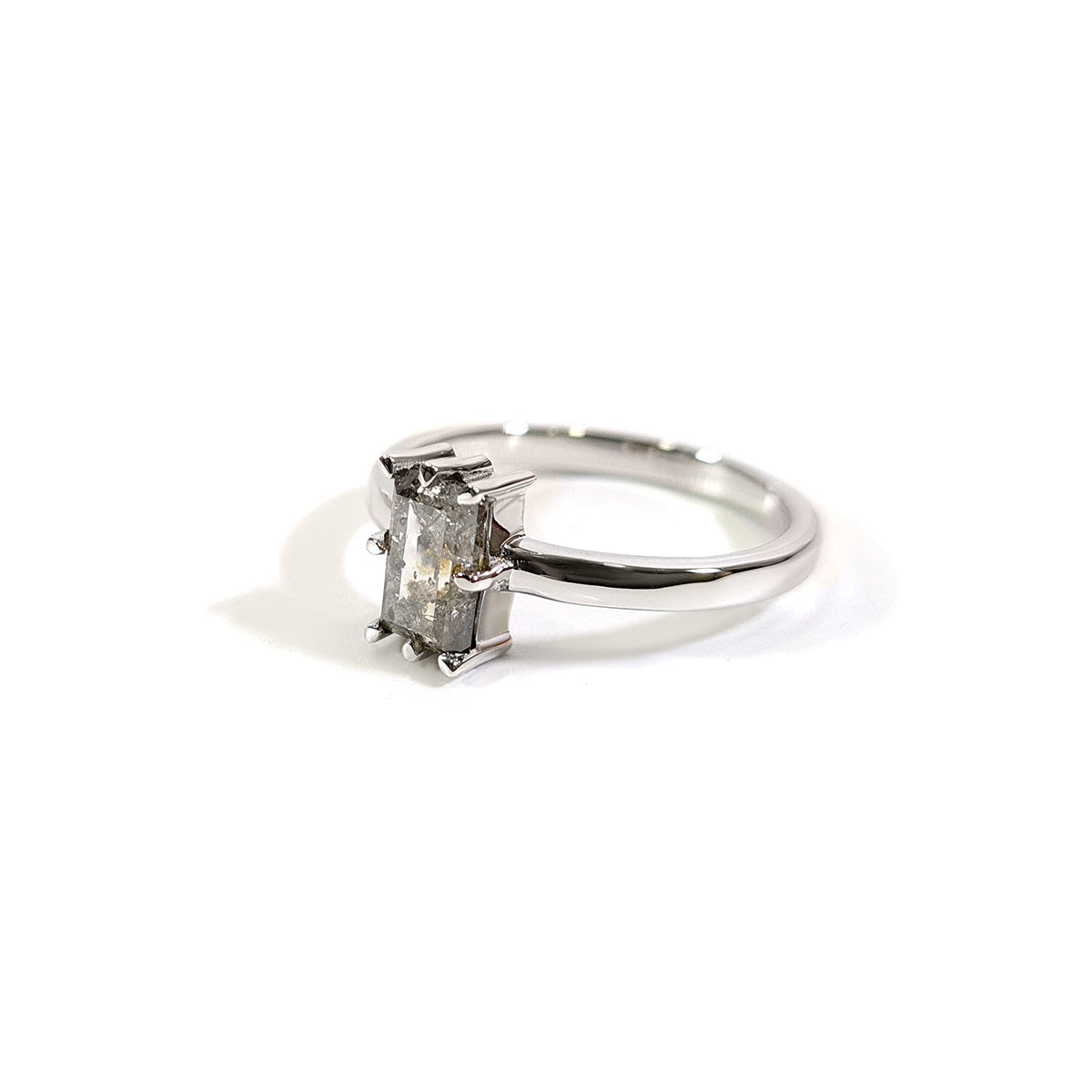 0.50CT Salt and Pepper Diamond Ring