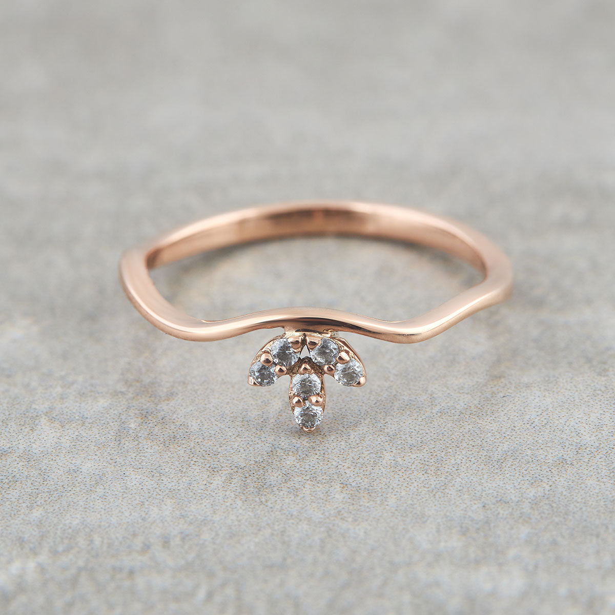 Salt and Pepper Diamond Ring