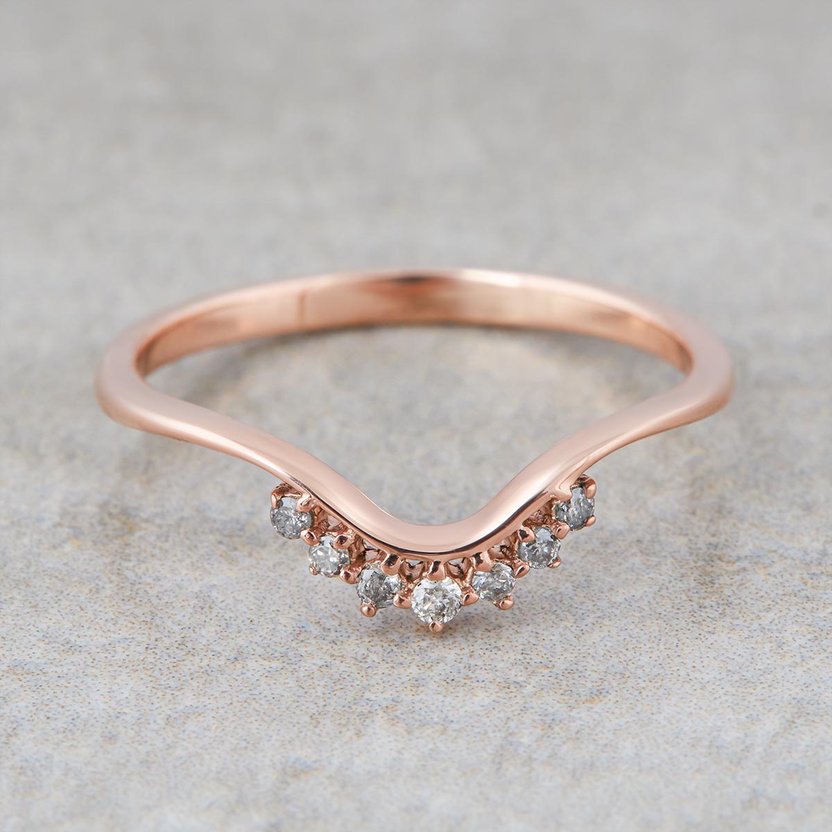 Salt and Pepper Diamond Engagement Ring