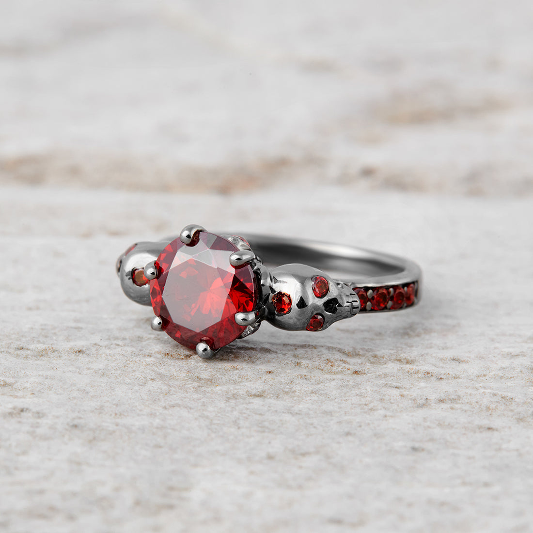 DARK VAMPIRE QUEEN INSPIRED SKULL RING
