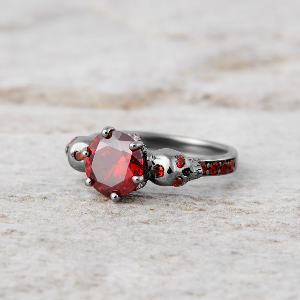 DARK VAMPIRE QUEEN INSPIRED SKULL RING