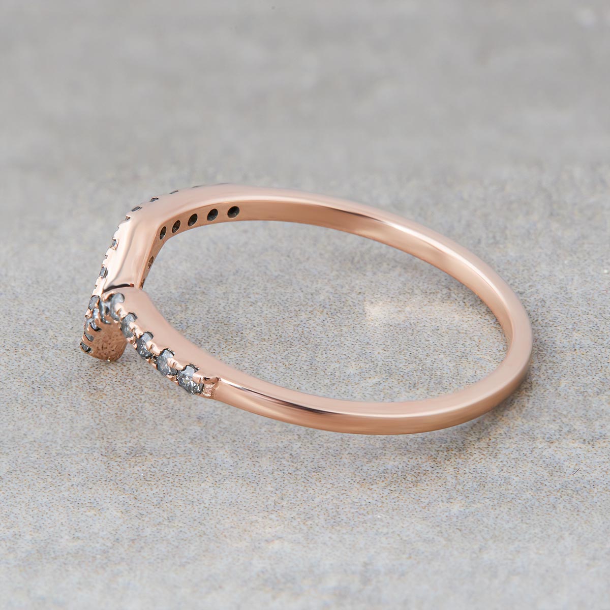Salt and Pepper Diamond Ring