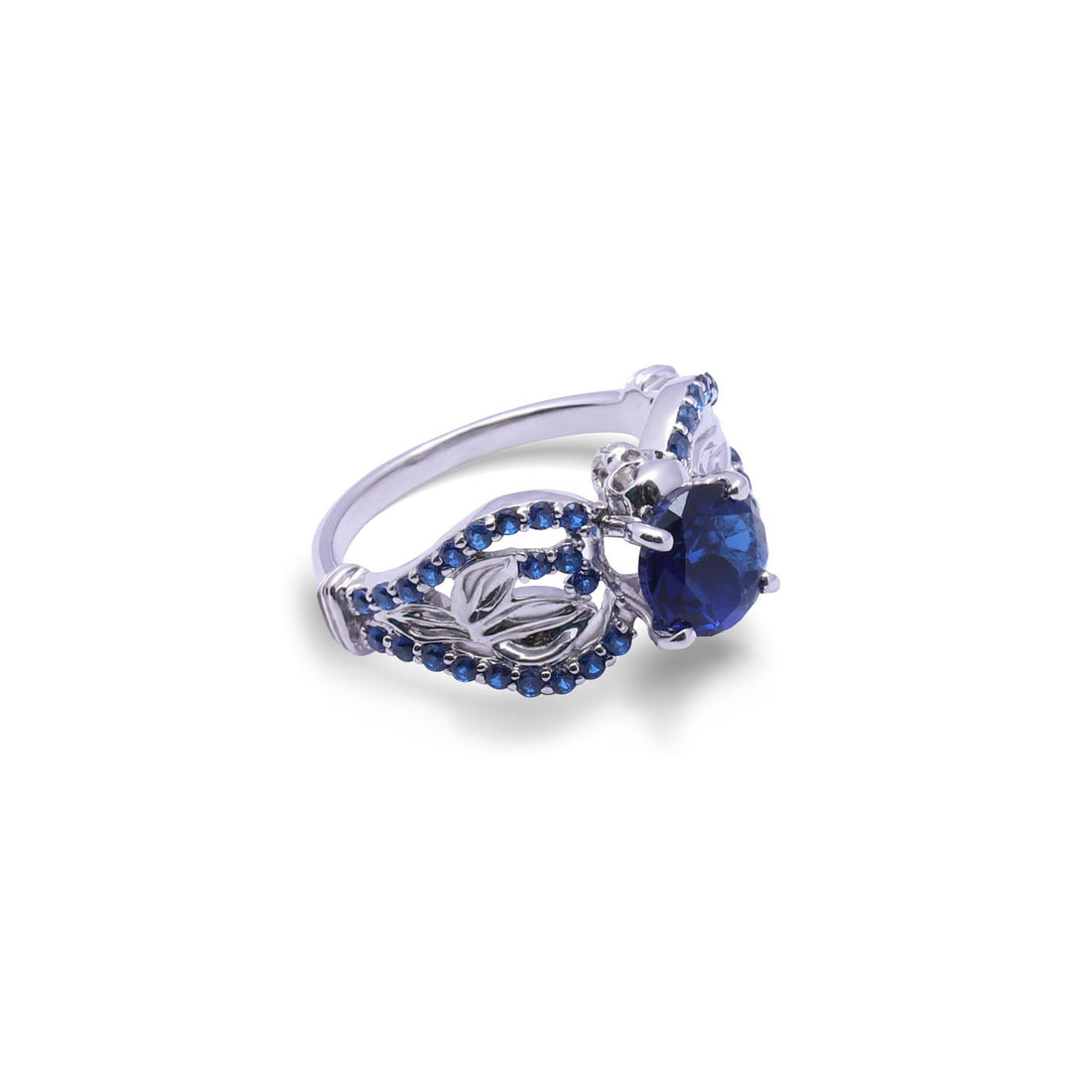 White Gold Skull Engagement Ring