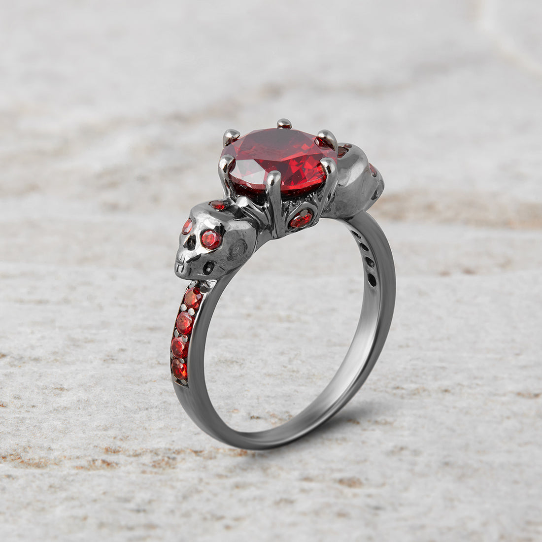 DARK VAMPIRE QUEEN INSPIRED SKULL RING