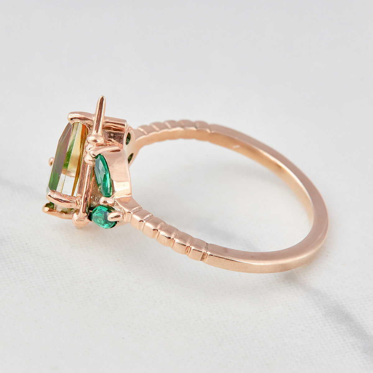 Kite Cut Engagement Ring
