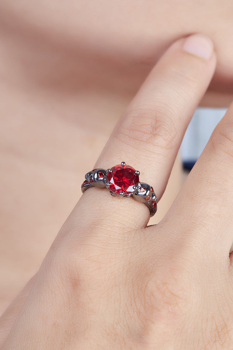 DARK VAMPIRE QUEEN INSPIRED SKULL RING