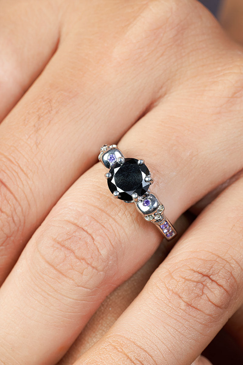 Skull Engagement Ring Womens