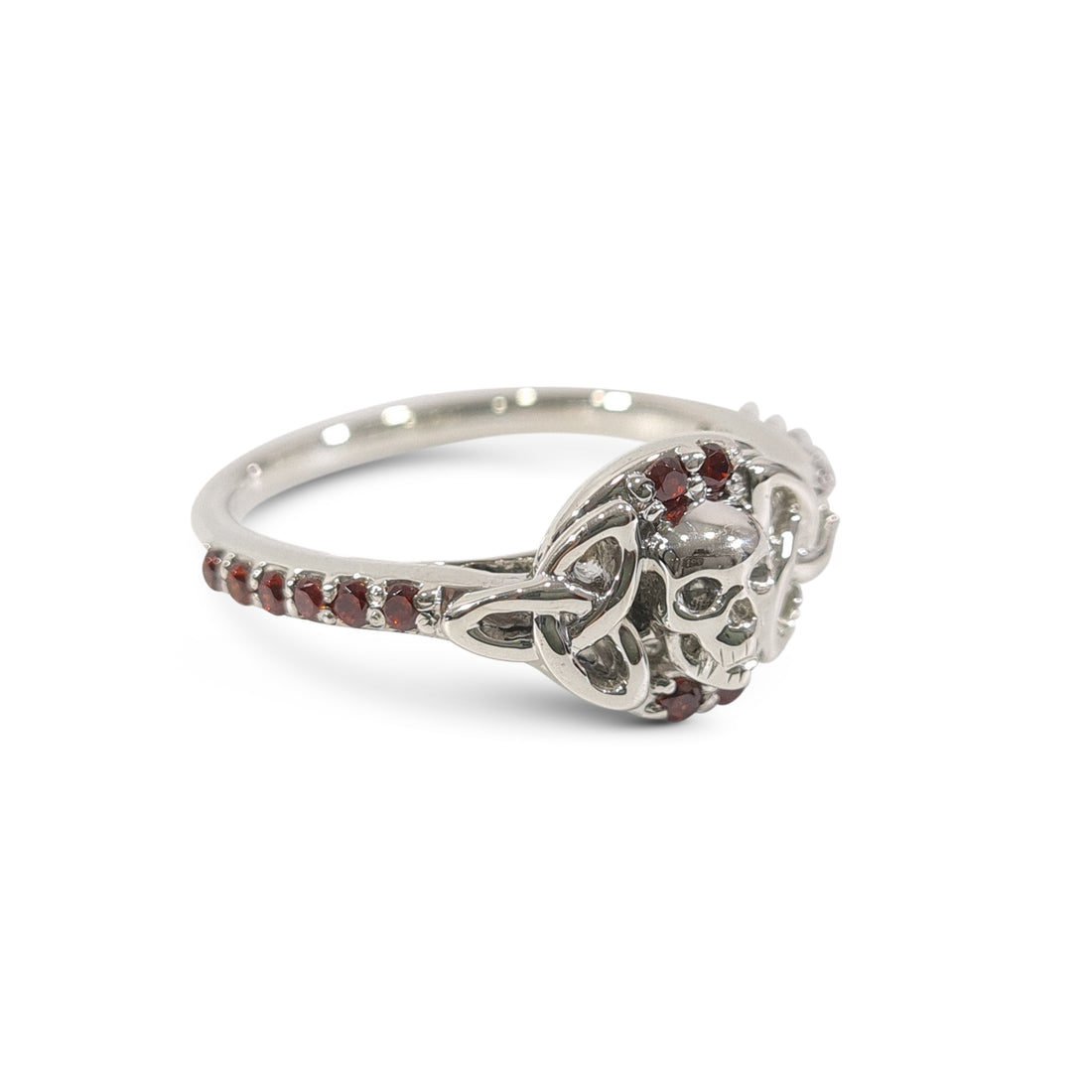 TRINITY SKULL ENGAGEMENT RING