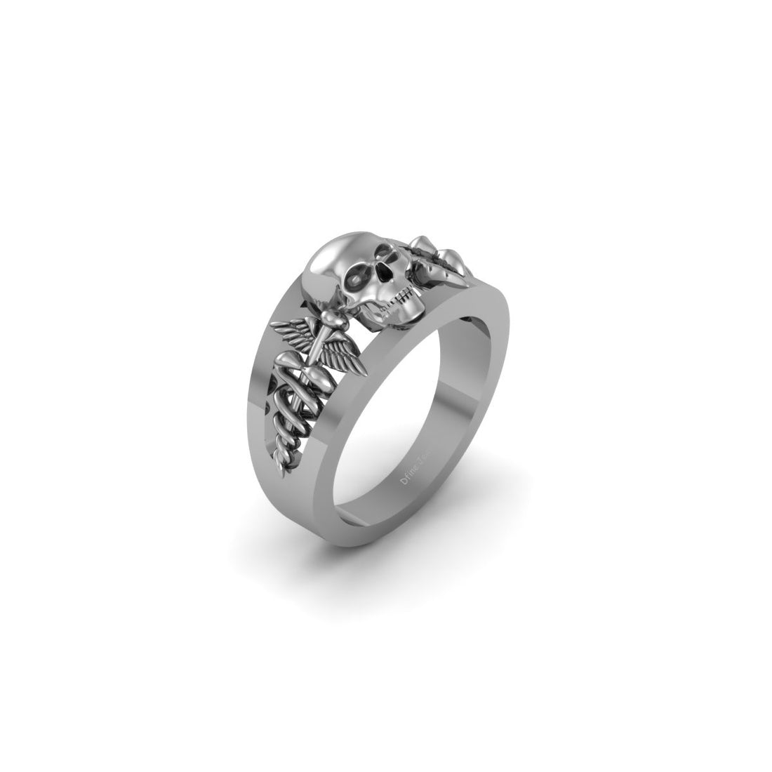 DOCTOR LOGO SKULL RING
