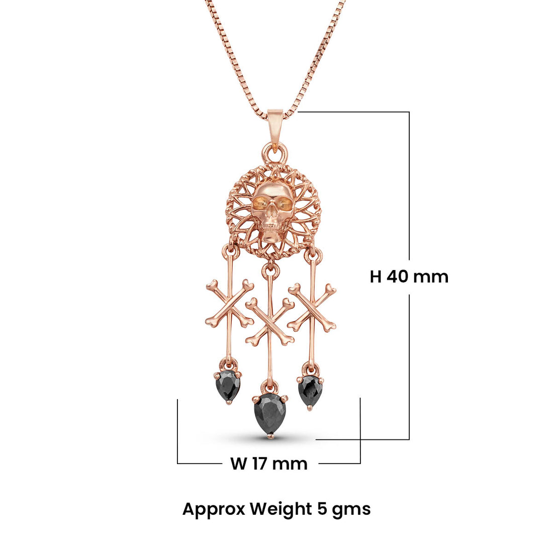 Skull Dreamcatcher Pendant Necklace With chain Protection Pendant Crossbones Charm