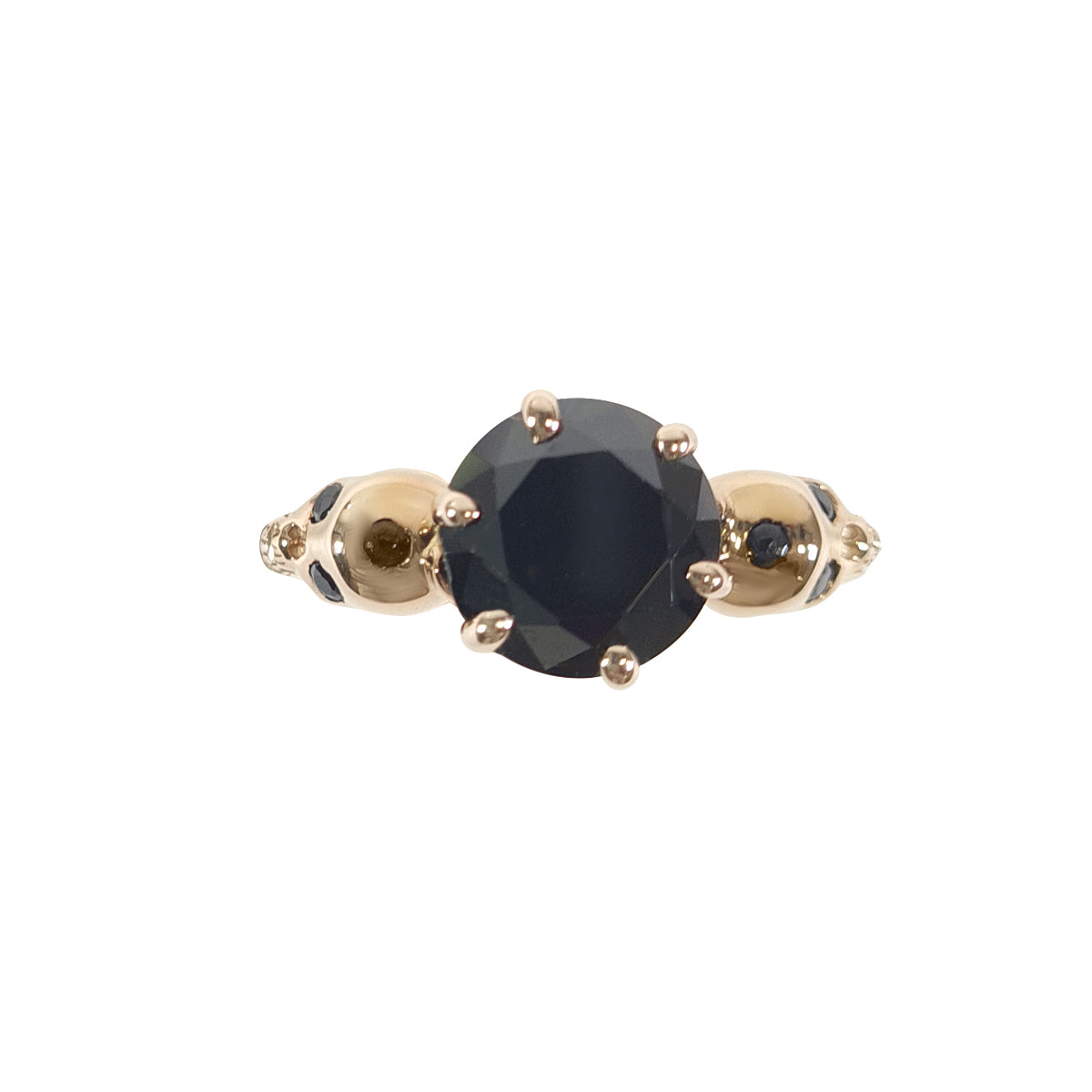 Rose Gold Skull Promise Ring