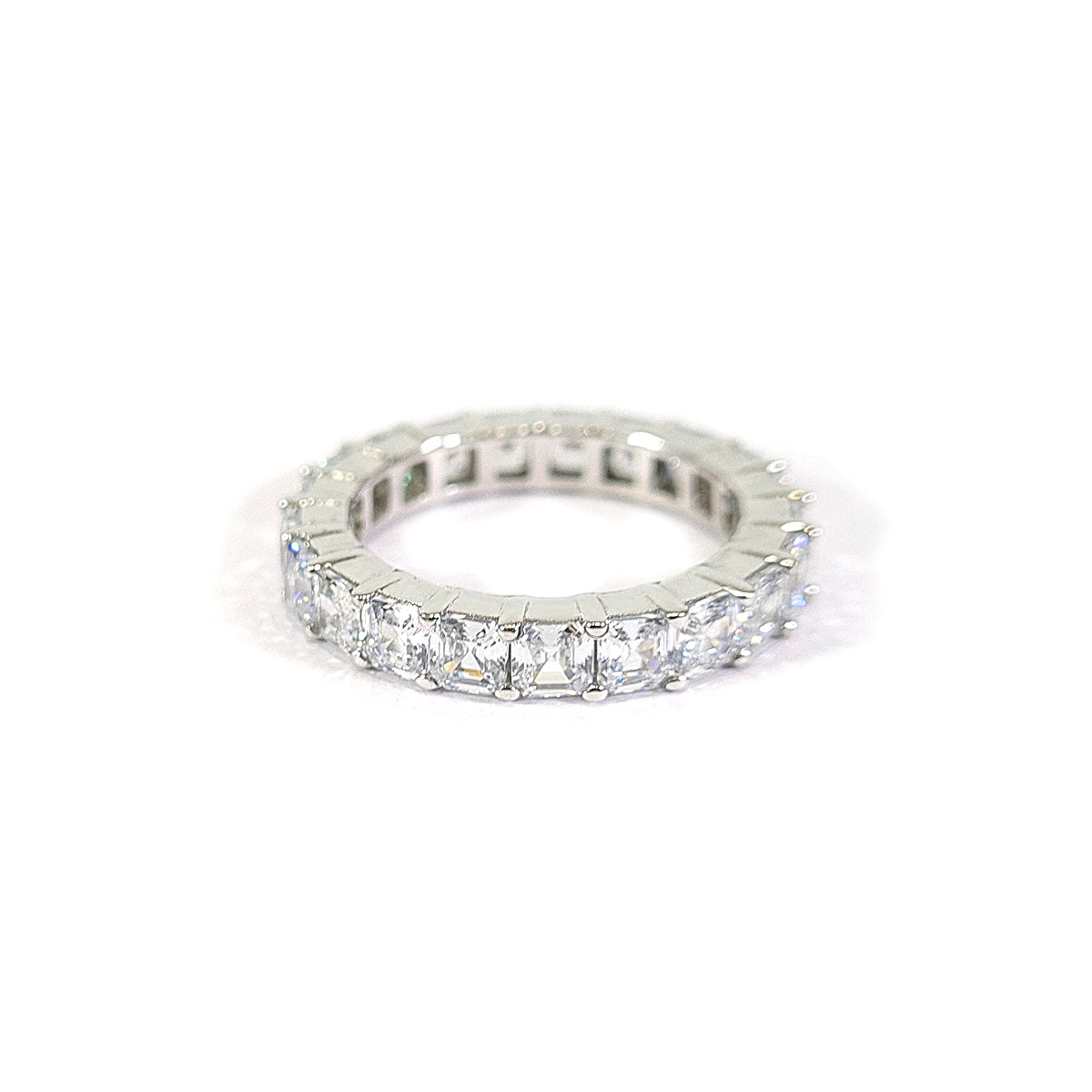 Asscher Cut Diamond Wedding Band