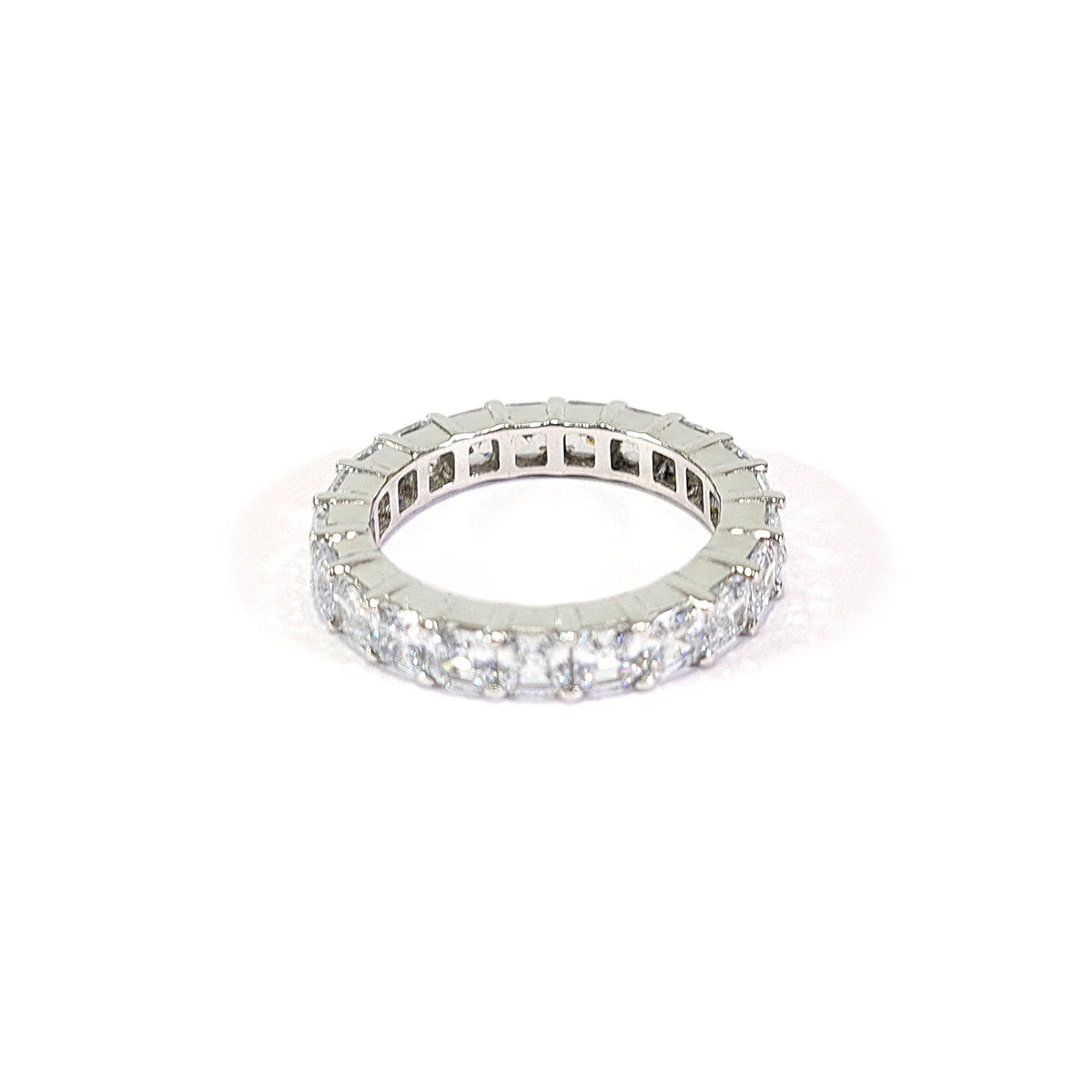 Asscher Cut Diamond Wedding Band