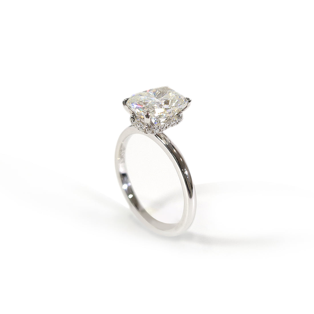 Radiant Cut Moissanite Engagement Ring