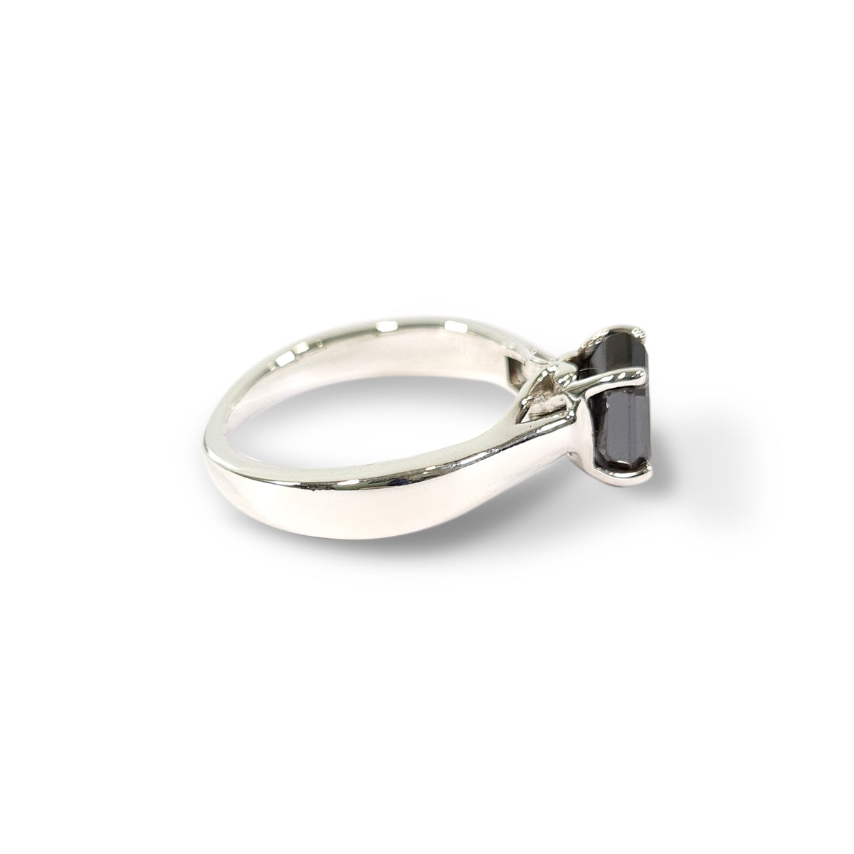 1.50CT Octagon Onyx Engagement Ring