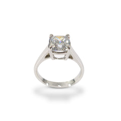 Cushion Cut Diamond Ring For Womens Solitaire Wedding Ring