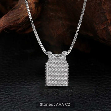 Basketball Jersey Pendant Necklace Iced Out Hip Hop Sports Jewelry Sterling Silver Diamond