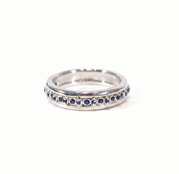 Sapphire Wedding Band Womens