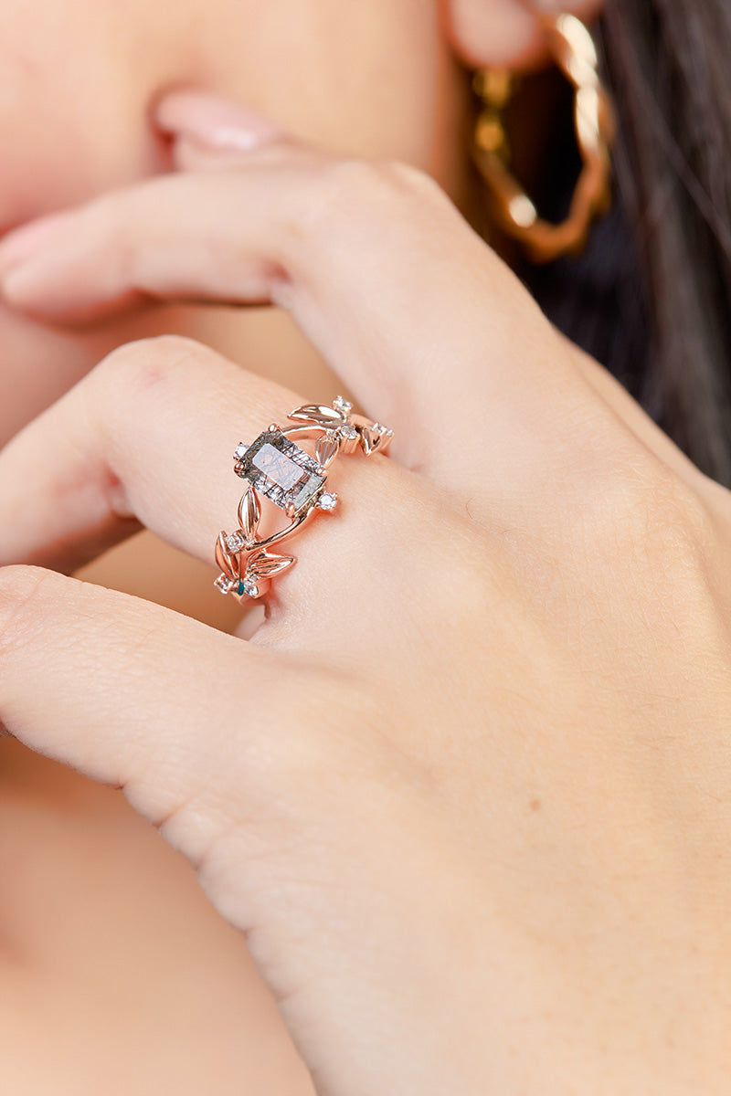 Rutilated Quartz Promise Ring