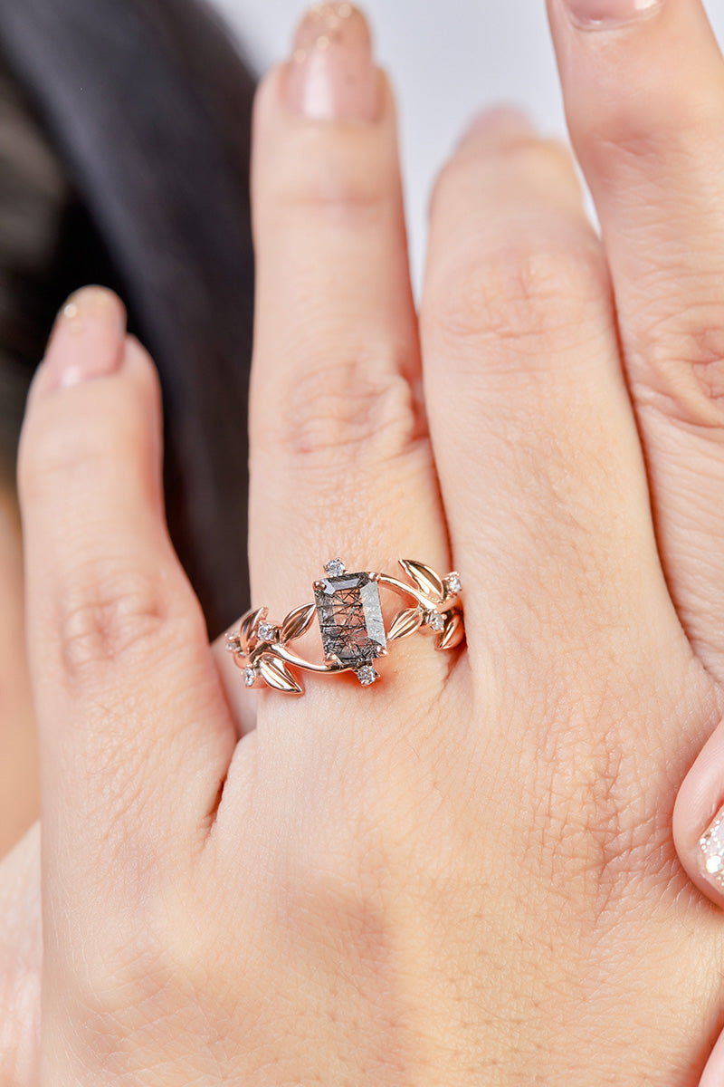 Rutilated Quartz Promise Ring