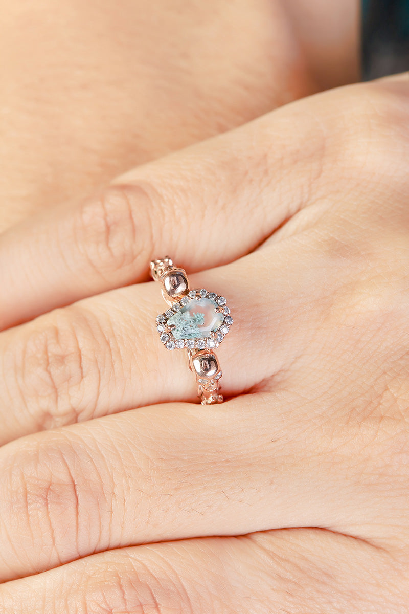 Skull Coffin Engagement Ring