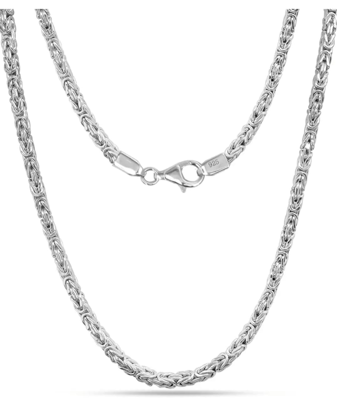 byzantine chain for men sterling silver